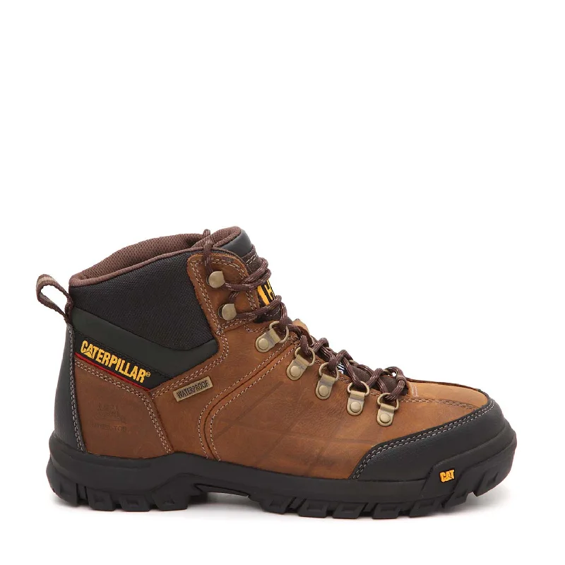 Men's work & safety boots with a durable rubber outsole for traction on rough terrainThreshold Steel-Toe Waterproof Work Boot Brown