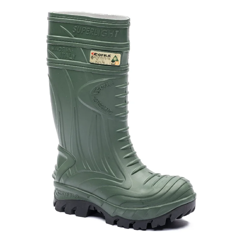 Men's work & safety boots with a flame - resistant upper for firefighting or welding workThermic D.Green Metguard 15" Rubber Work Boots C00040GRN Limited Sizing