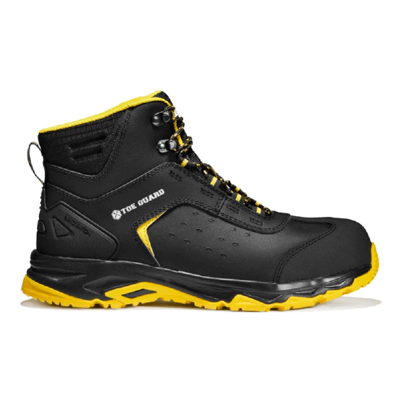 Men's work & safety boots with a gusseted tongue to keep out debrisToe Guard TG80540 Wild Safety Toe Cap Work Boots