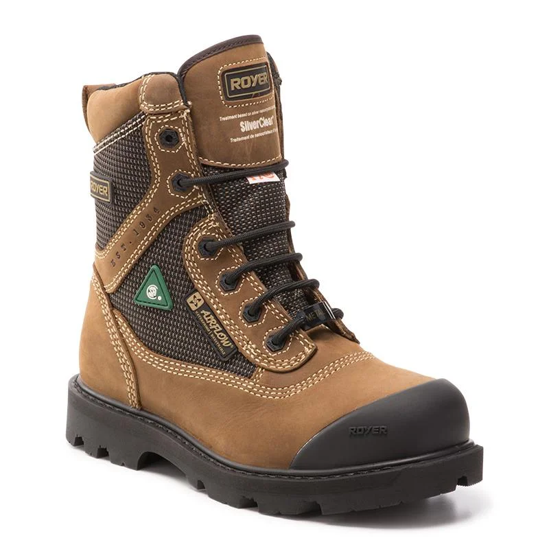 Men's breathable mesh - lined work & safety boots for hot weatherM.O.A.B 8" Composite Toe Leather Work Boots 10-8620