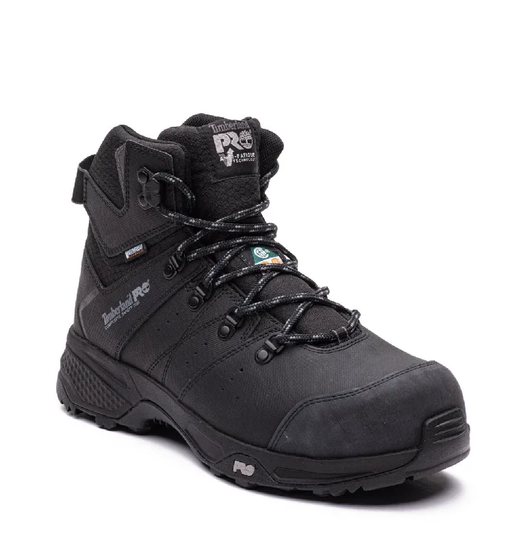 Men's work & safety boots with a durable rubber outsole for traction on rough terrainSwitchback Men's 6" Composite Toe Work Boots A2CB8