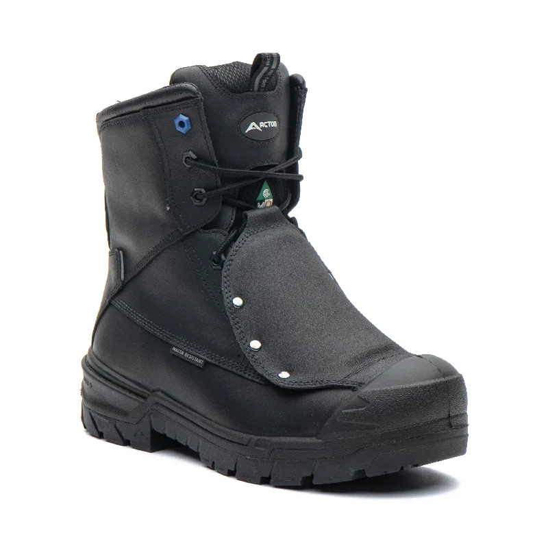 Men's work & safety boots with a gusseted tongue to keep out debrisG3E 8" Composite Toe Metguard Work Boots A9077B-11