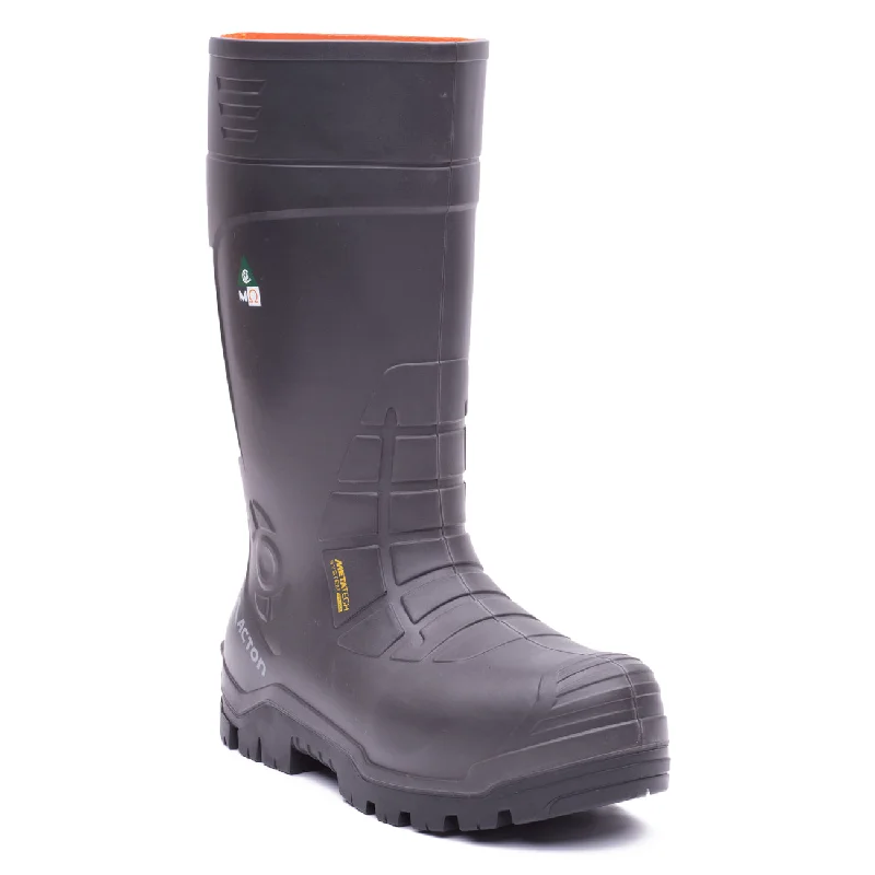 Men's work & safety boots with a breathable waterproof membrane like Gore - TexAll Weather Men's 15" Composite Toe Rubber Work Boots A4155-18