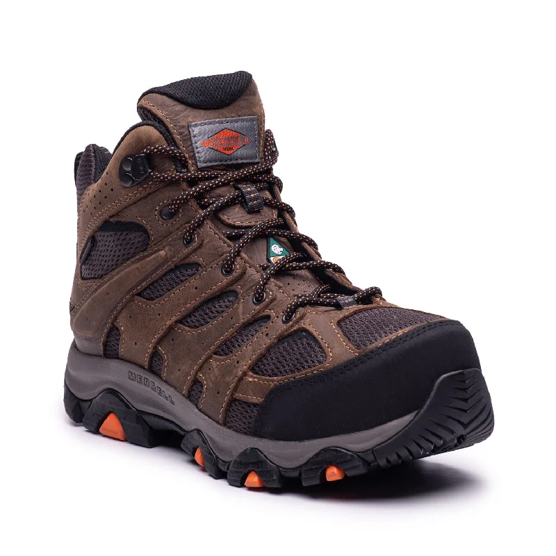 Men's work & safety boots with a cushioned midsole for comfortMOAB Vertex 2 Mid Men's Waterproof Hiker Work Boots J005467W - Limited Sizing