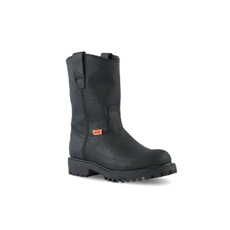 Angus Work Boot Black Tractor Black Bottom E761