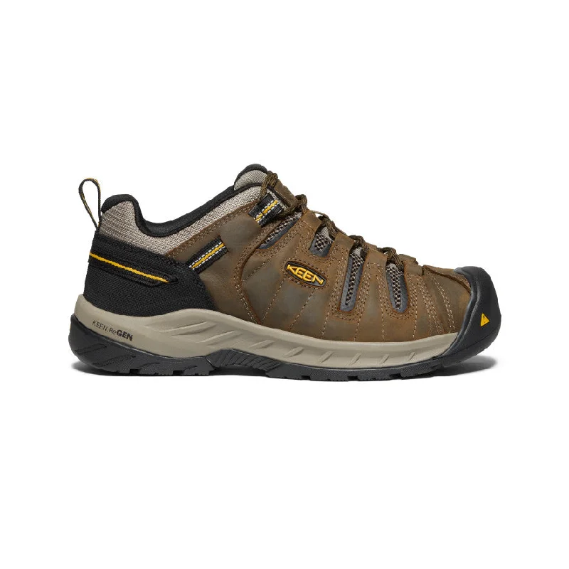 Men's work & safety boots with a breathable waterproof membrane like Gore - TexMen's Flint II (Soft Toe)  |  Cascade Brown/Golden Rod