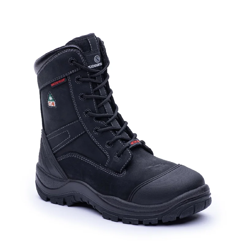 Men's non - metallic work & safety boots for airport security jobsRogue Black 8" Composite work boots - 851