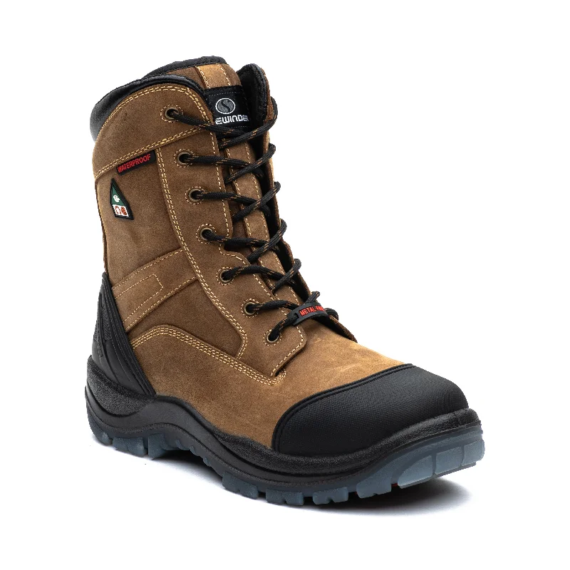 Men's waterproof steel - toe work & safety boots for wet environmentsRogue 8" composite toe leather work boots 850