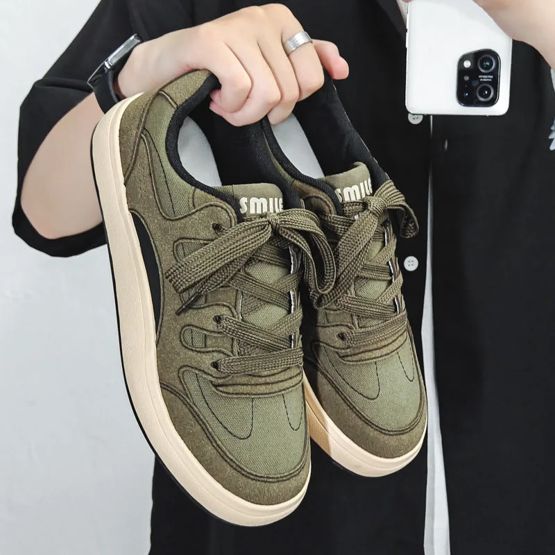 Men's canvas shoes with a buckle - strap detail for a stylish touch Men's canvas shoes with a Velcro strap for quick fasteningMen Fashion Canvas Flat Casual Sneakers Men's canvas shoes with a buckle - strap detail for a stylish touch Men's canvas shoes with a Velcro strap for quick fasteningMen Fashion Canvas Flat Casual Sneakers