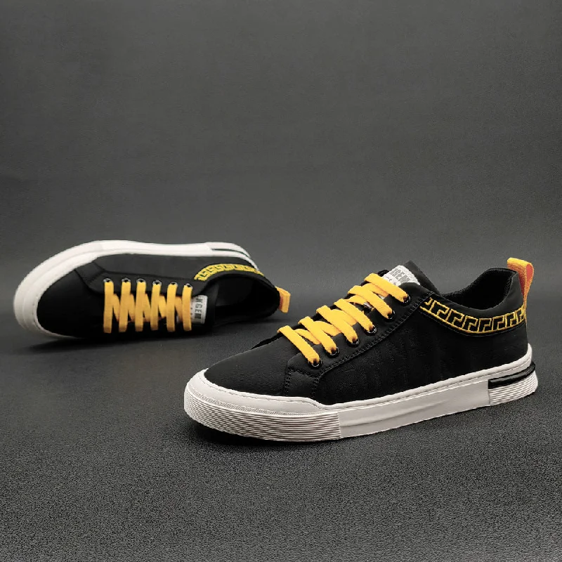 Men's canvas shoes with a multi - colored pattern for a trendy appearance Men's canvas shoes with a buckle - strap detail for a stylish touchMen Casual Breathable Canvas Flat Sneakers Men's canvas shoes with a multi - colored pattern for a trendy appearance Men's canvas shoes with a buckle - strap detail for a stylish touchMen Casual Breathable Canvas Flat Sneakers