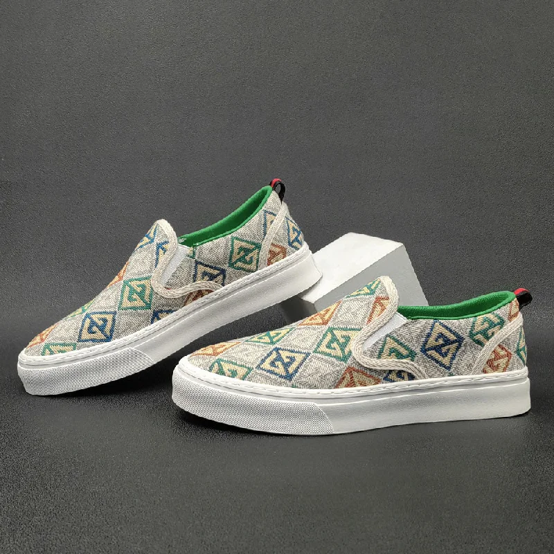 Men's canvas shoes with a pointed toe for a more formal look Men's canvas shoes with a water - resistant coating for outdoor useMen Fashion Casual Flat Canvas Shoes Men's canvas shoes with a pointed toe for a more formal look Men's canvas shoes with a water - resistant coating for outdoor useMen Fashion Casual Flat Canvas Shoes