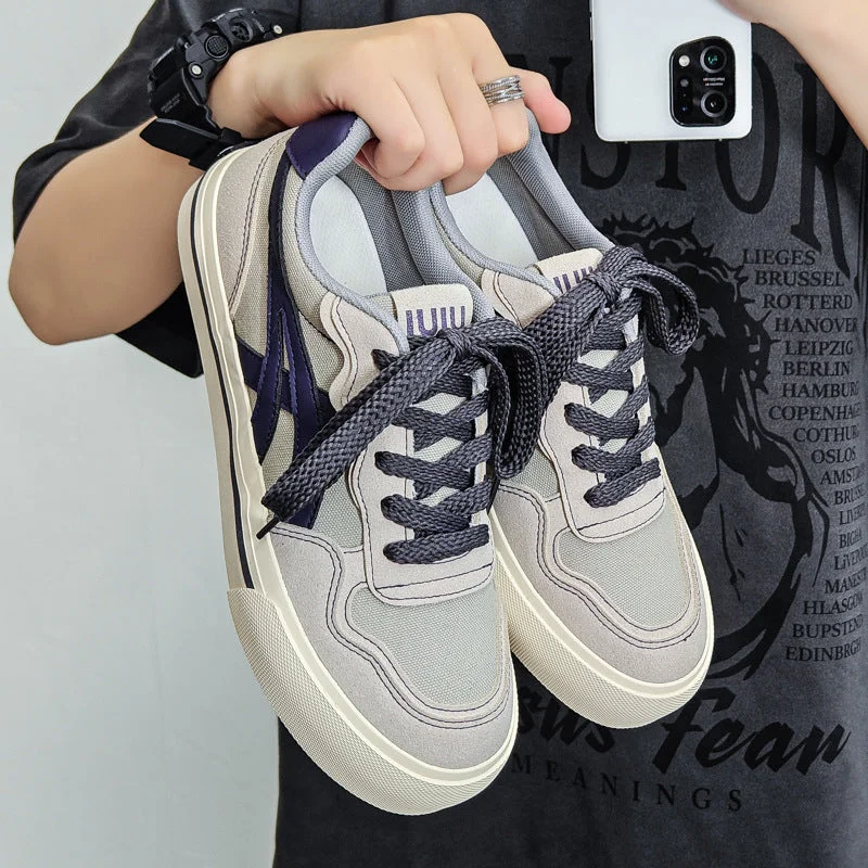 Men's low - top canvas shoes for a sleek and casual look Men's canvas shoes with a branded logo on the side for brand recognitionMen Fashion Breathable Canvas Flat Casual Shoes Men's low - top canvas shoes for a sleek and casual look Men's canvas shoes with a branded logo on the side for brand recognitionMen Fashion Breathable Canvas Flat Casual Shoes