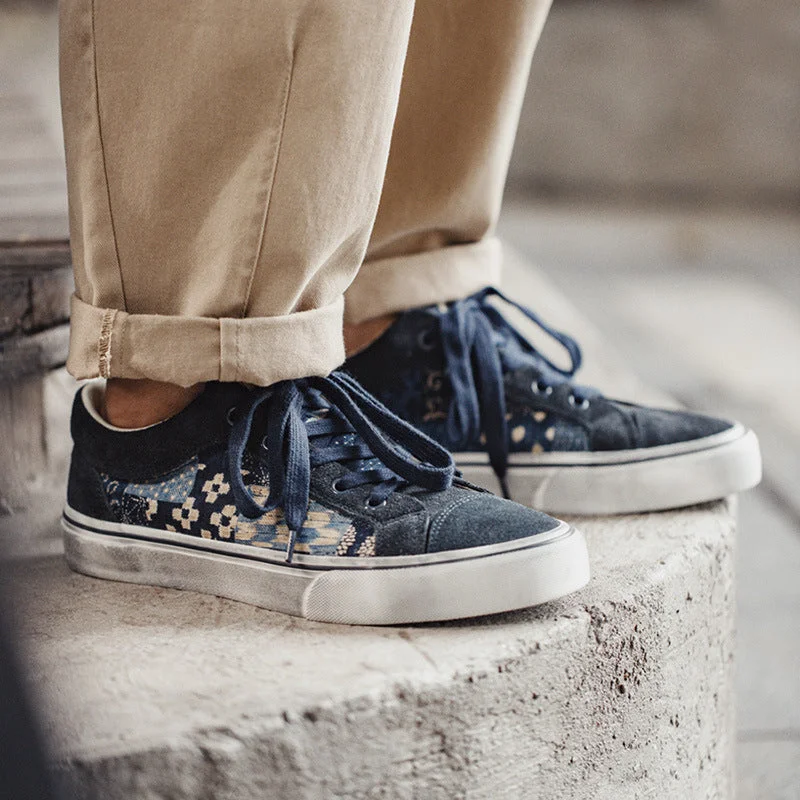 Men's low - top canvas shoes for a sleek and casual look Men's canvas shoes with a lace - up closure for a secure fitMen Fashion Print Canvas Flat Casual Sneakers Men's low - top canvas shoes for a sleek and casual look Men's canvas shoes with a lace - up closure for a secure fitMen Fashion Print Canvas Flat Casual Sneakers