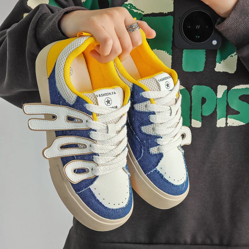 Men's canvas shoes with a rough - textured canvas for a rugged appearance Men's canvas shoes with a perforated design for better ventilationMen Stylish Fashion Canvas Flat Casual Sneakers Men's canvas shoes with a rough - textured canvas for a rugged appearance Men's canvas shoes with a perforated design for better ventilationMen Stylish Fashion Canvas Flat Casual Sneakers