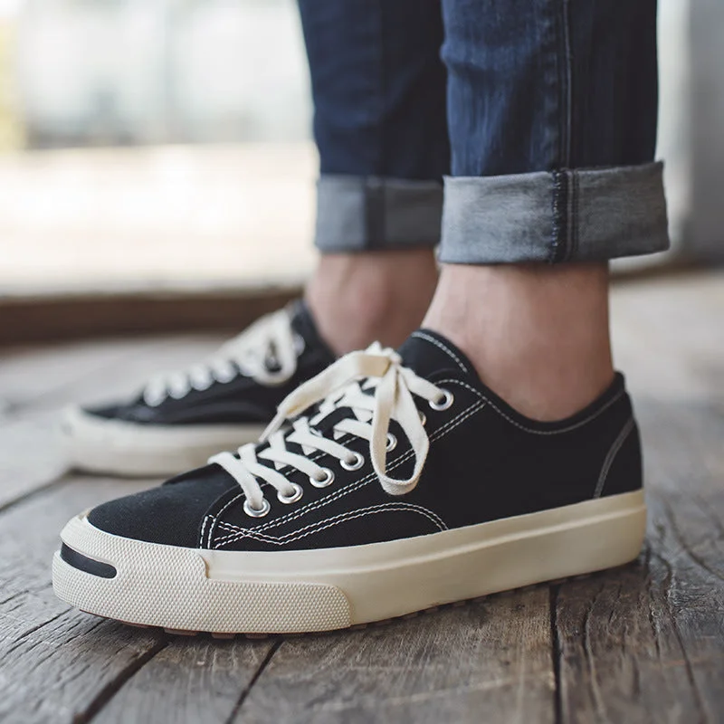 Men's canvas shoes with a removable insole for easy cleaning Men's canvas shoes with a high - quality canvas material that doesn't fade easilyMen Minimalist Fashion Casual Canvas Skate Shoes Men's canvas shoes with a removable insole for easy cleaning Men's canvas shoes with a high - quality canvas material that doesn't fade easilyMen Minimalist Fashion Casual Canvas Skate Shoes