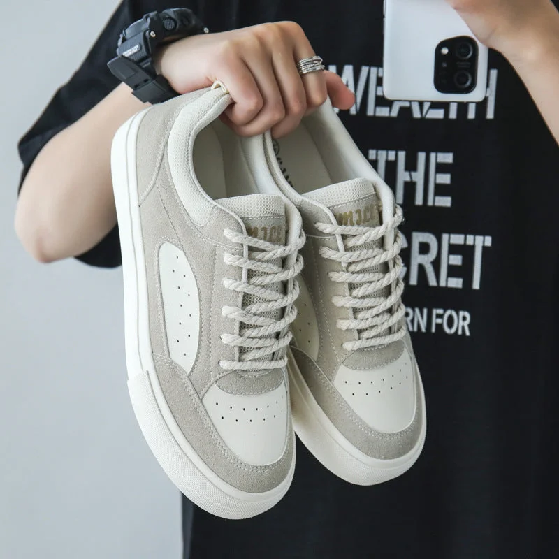 Men's canvas shoes in khaki color for a versatile look Men's canvas shoes with a rough - textured canvas for a rugged appearanceMen Fashion Canvas Casual Skate Sneakers Men's canvas shoes in khaki color for a versatile look Men's canvas shoes with a rough - textured canvas for a rugged appearanceMen Fashion Canvas Casual Skate Sneakers