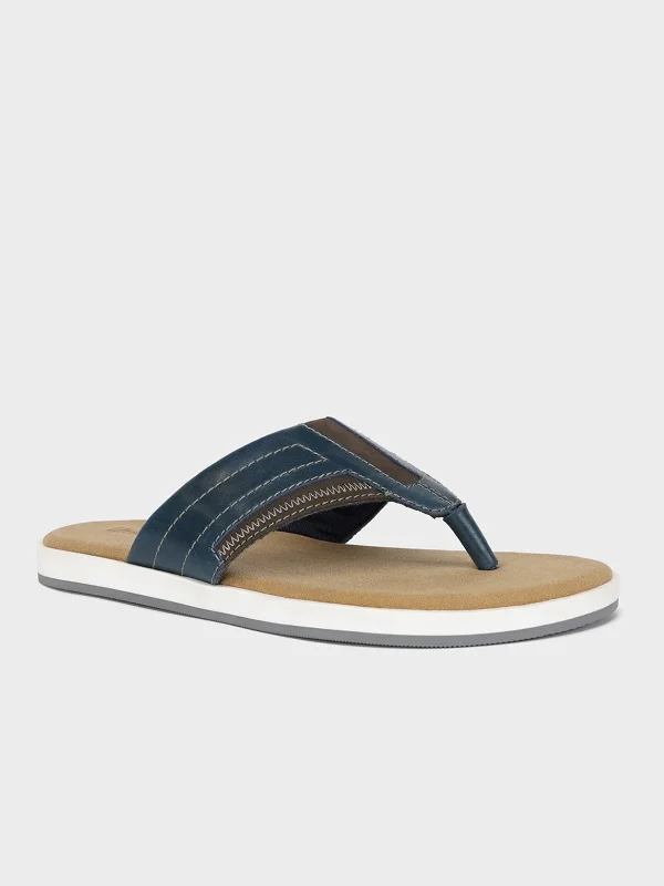 Men's slippers with a soft, flexible sole Mens "RAMSEY" Open Toe Comfy Slippers