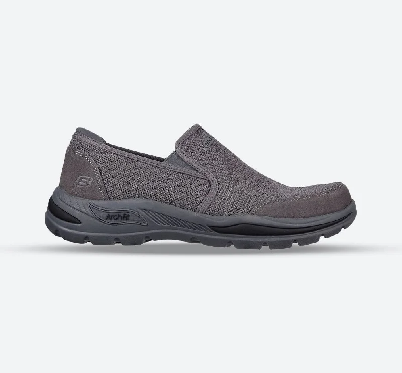 Men's canvas shoes with a neon - colored accent for a trendy touch Men's Wide Fit Skechers Motley Ratel 204509 Arch Fit Trainers Men's canvas shoes with a neon - colored accent for a trendy touch Men's Wide Fit Skechers Motley Ratel 204509 Arch Fit Trainers