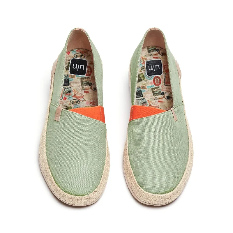 Men's canvas shoes with a suede - like finish for a luxurious feel Marbella Morandi Green Men's canvas shoes with a suede - like finish for a luxurious feel Marbella Morandi Green