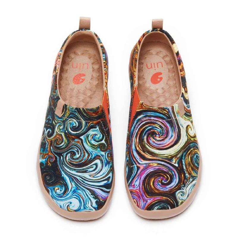 Men's classic white canvas shoes for everyday wear Starry Night II