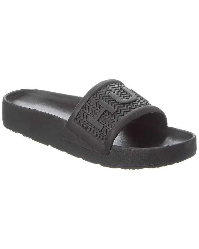 Leather men's slippers with a mule style Hunter Bloom Slide