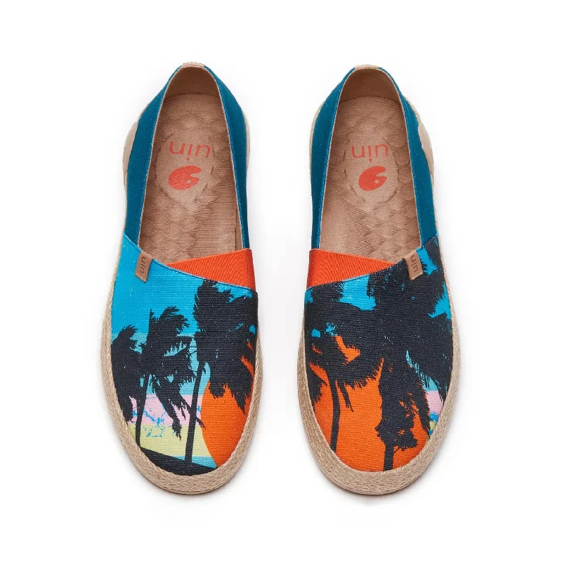 Men's canvas shoes with a neon - colored accent for a trendy touch Sunset Palm Marbella I Men Men's canvas shoes with a neon - colored accent for a trendy touch Sunset Palm Marbella I Men
