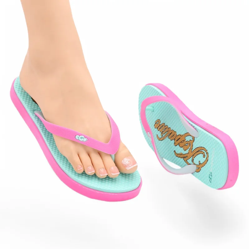 Men's slippers with a logo patch on the side M0573 flipflop