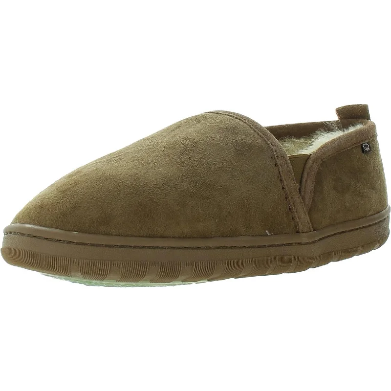 Men's plush slippers with a faux fur lining Mens Faux Fur Lined Sheepskin Loafer Slippers Men's plush slippers with a faux fur lining Mens Faux Fur Lined Sheepskin Loafer Slippers
