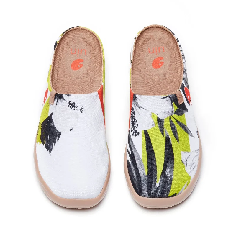 Men's navy blue canvas shoes suitable for formal occasions Hibiscus in Full Bloom Malaga Slipper Men Men's navy blue canvas shoes suitable for formal occasions Hibiscus in Full Bloom Malaga Slipper Men