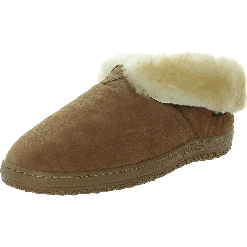 Leather men's slippers with a mule style Bhfo Mens Faux Fur Faux Shearling Bootie Slippers Leather men's slippers with a mule style Bhfo Mens Faux Fur Faux Shearling Bootie Slippers