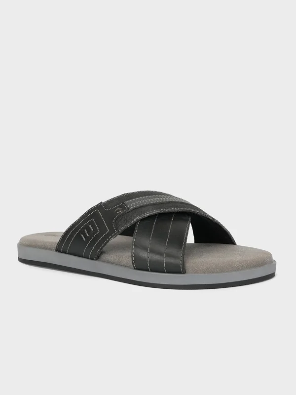 Men's slippers with a removable insole for cleaning Mens "DUCASSE" Casual Open Toe Slippers Men's slippers with a removable insole for cleaning Mens "DUCASSE" Casual Open Toe Slippers