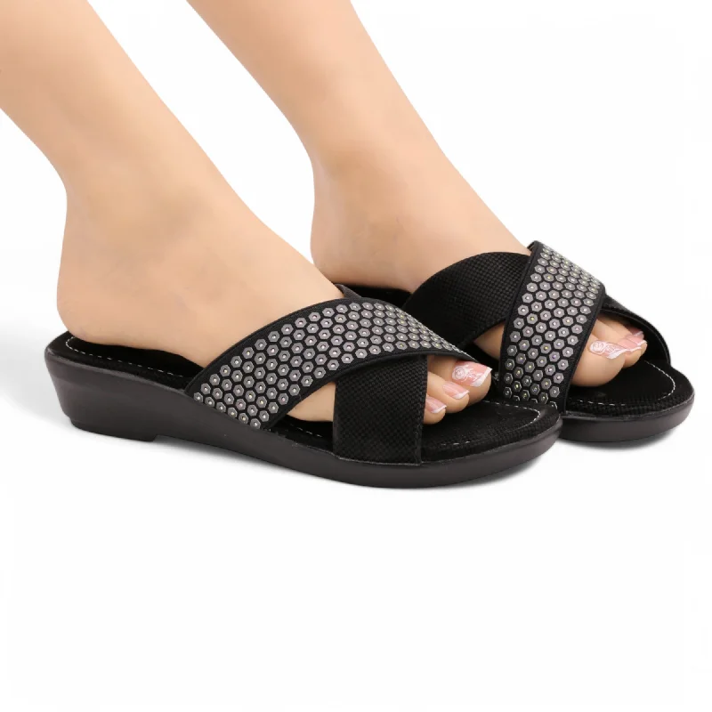 Men's slippers with a padded footbed for all - day comfort M071 cross slipper