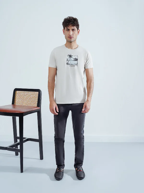 Men's sandals with a wide strap for support Men's sandals with a wide strap for support "EVAINE" Graphic Regular Fit T-Shirt