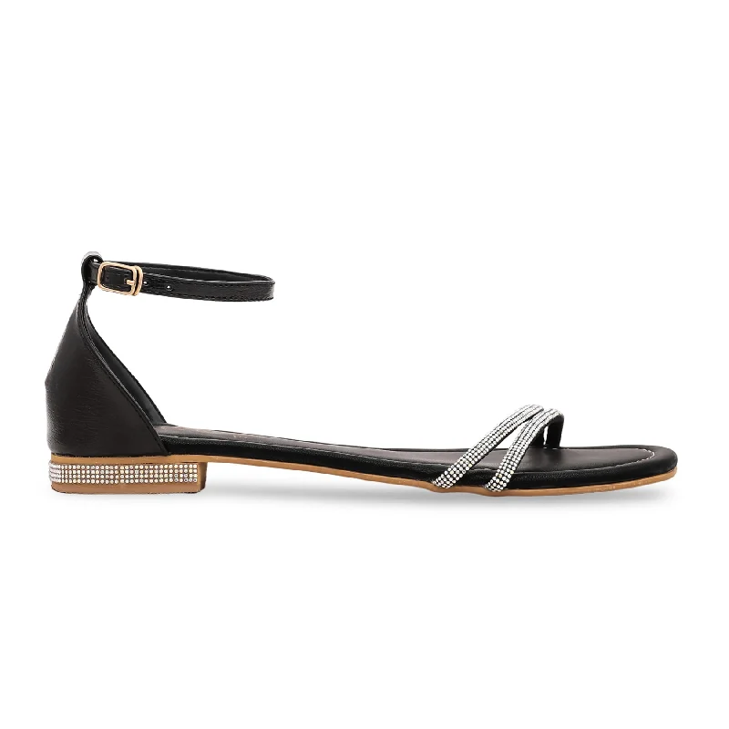 Men's sandals with a padded heel Men's sandals with a padded heel Black Formal Sandal FR5199