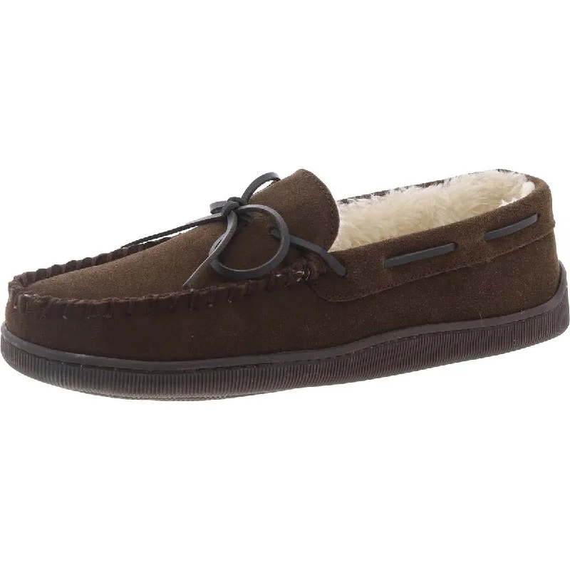 Men's plush slippers with a faux fur lining Cedar Trapper Mens Faux Fur Lined Faux Fur Loafer Slippers Men's plush slippers with a faux fur lining Cedar Trapper Mens Faux Fur Lined Faux Fur Loafer Slippers