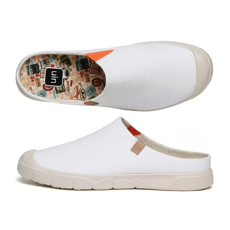 Men's canvas shoes with a canvas - and - leather combination for a premium look Pure White Cadiz III Men Men's canvas shoes with a canvas - and - leather combination for a premium look Pure White Cadiz III Men