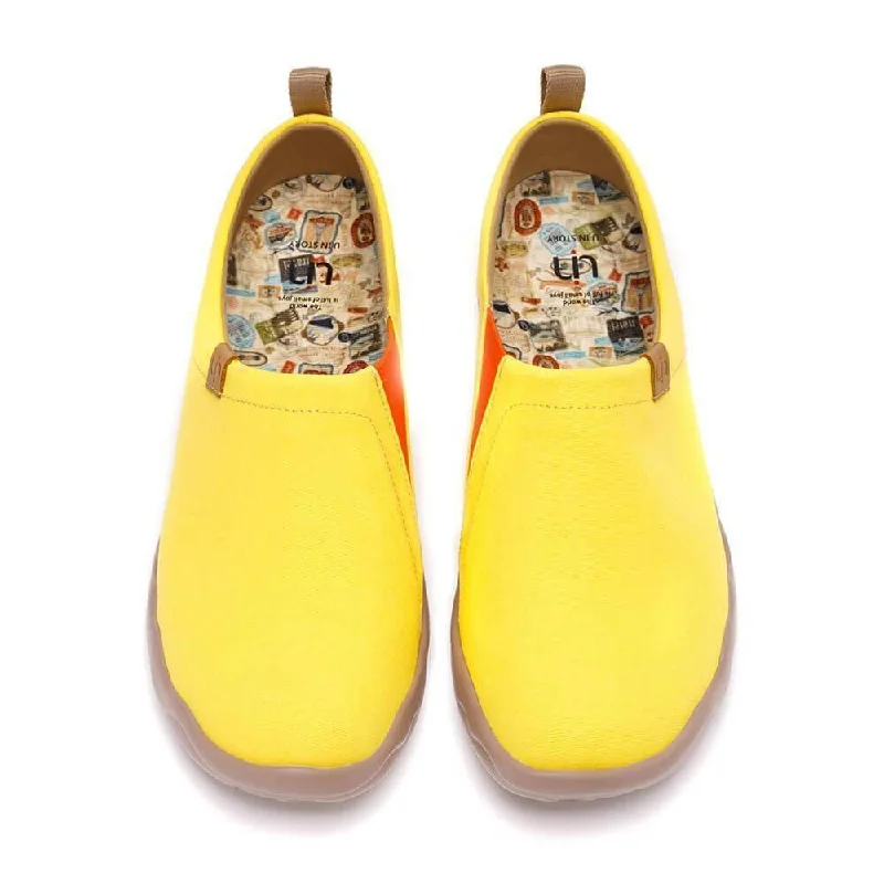 Men's canvas shoes with a glow - in - the - dark element for a fun feature Toledo Yellow Men's canvas shoes with a glow - in - the - dark element for a fun feature Toledo Yellow
