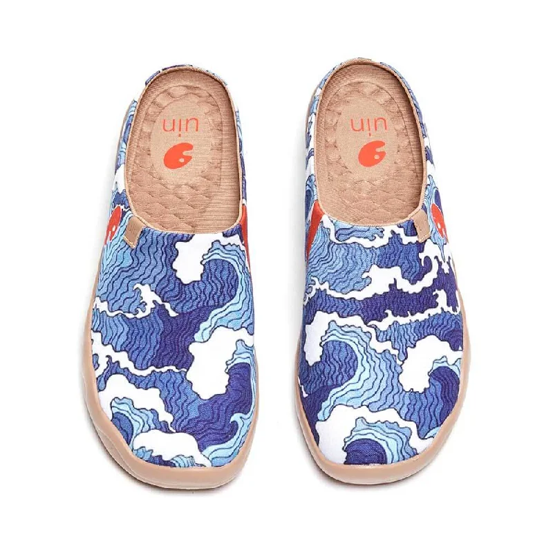 Men's classic white canvas shoes for everyday wear Wave Slipper
