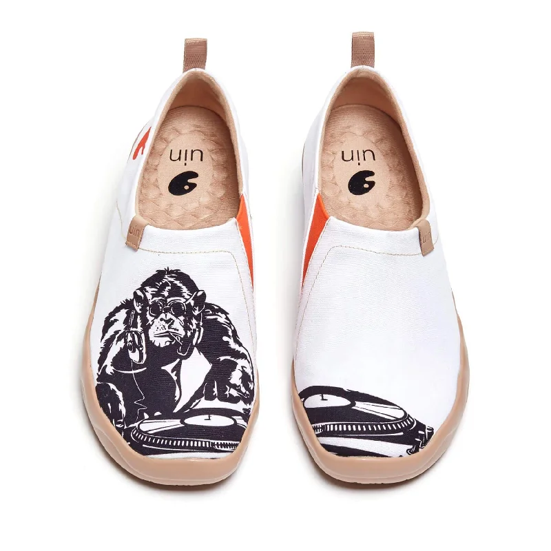 Men's canvas shoes with a breathable mesh lining for comfort Orangutans DJ