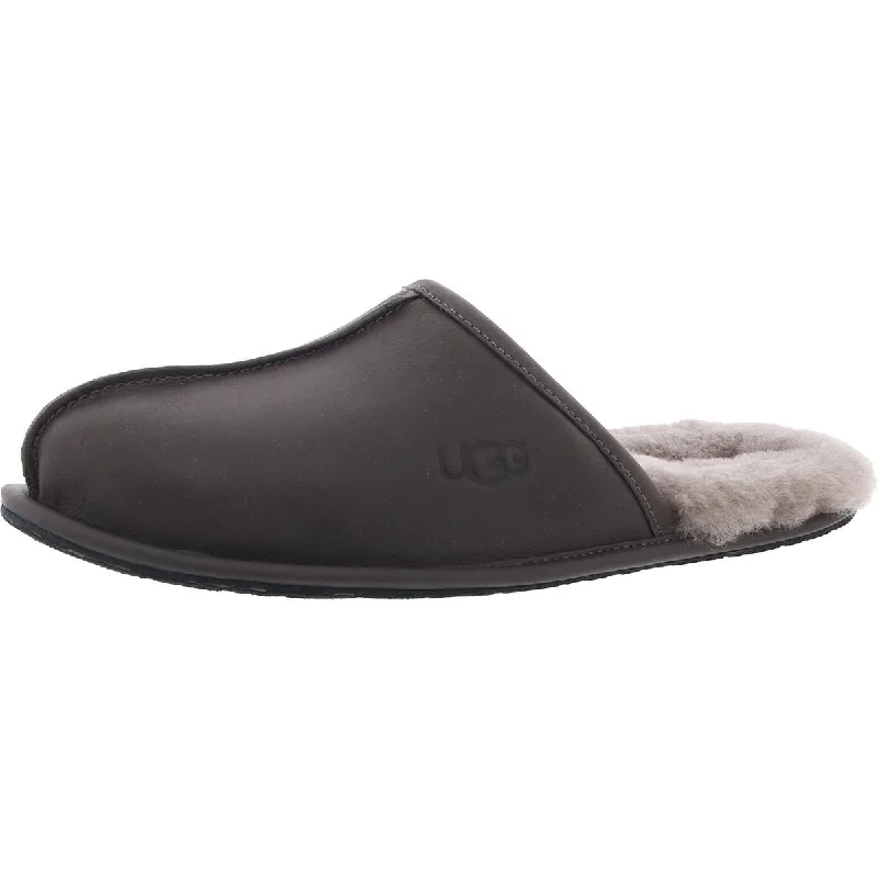 Men's slippers with a pointed toe for a stylish appearance Scuff Mens Lined Leather Scuff Slippers Men's slippers with a pointed toe for a stylish appearance Scuff Mens Lined Leather Scuff Slippers