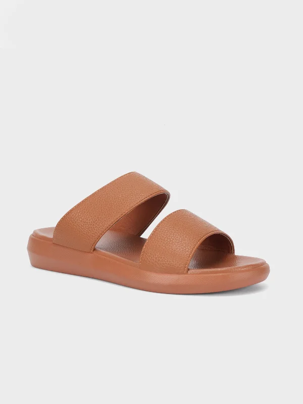 Men's slippers with a padded collar for comfort Mens "QATADA" Dual Strap Casual Slippers Men's slippers with a padded collar for comfort Mens "QATADA" Dual Strap Casual Slippers