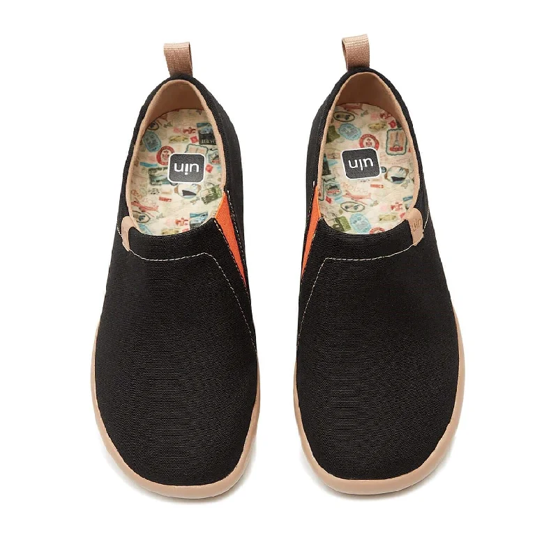 Men's canvas shoes with a heel counter for added stability Toledo Black Men