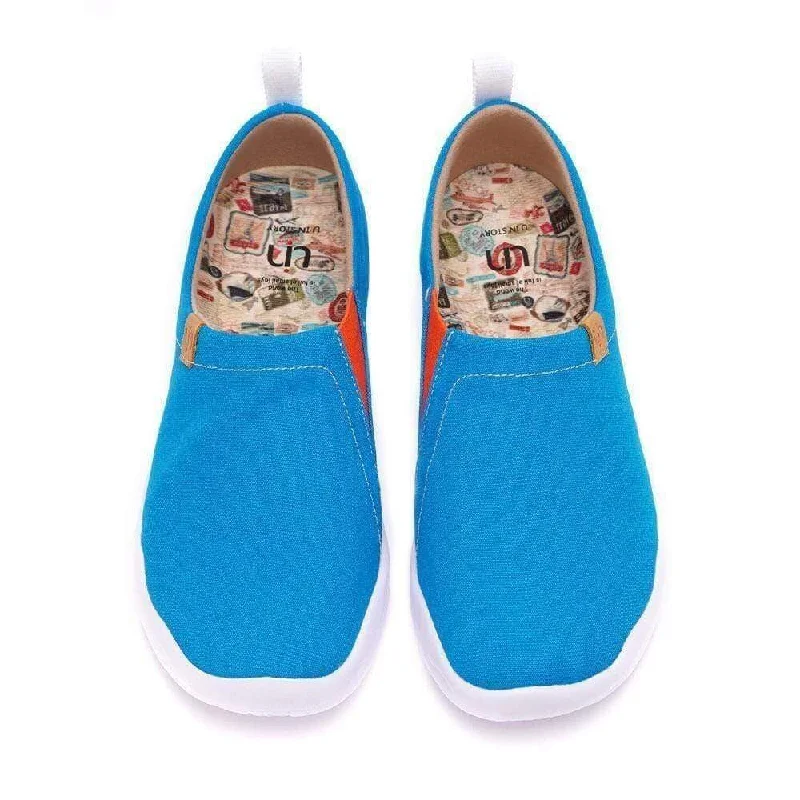 Men's canvas shoes with a breathable mesh lining for comfort Toledo Navy Blue