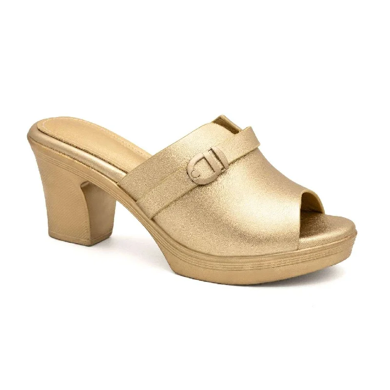 Men's slippers with a leather sole for a classic look Block heel Ns2023