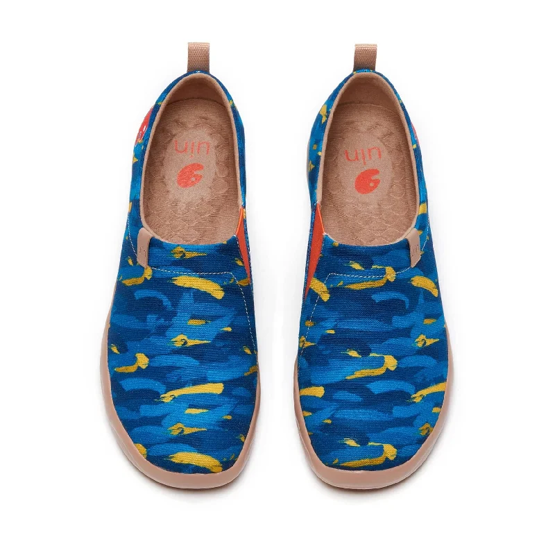 Men's canvas shoes with a buckle - strap detail for a stylish touch Van Gogh Wheatfield with Cypresses V1 Men Men's canvas shoes with a buckle - strap detail for a stylish touch Van Gogh Wheatfield with Cypresses V1 Men