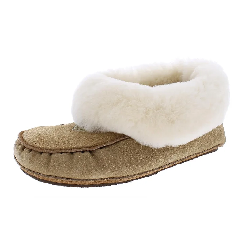 Leather men's slippers with a mule style Navajo Mens Suede Shearling Lined Moccasin Slippers Leather men's slippers with a mule style Navajo Mens Suede Shearling Lined Moccasin Slippers