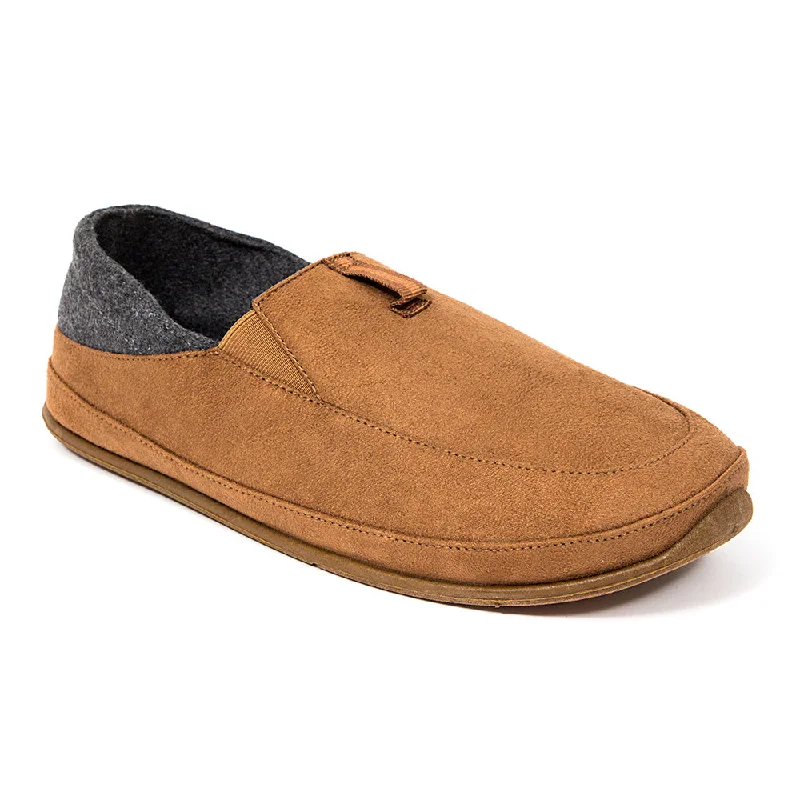 Men's slippers with a stretchy side panel for a better fit Campo Unisex Slipper in Chestnut/Dark Grey Men's slippers with a stretchy side panel for a better fit Campo Unisex Slipper in Chestnut/Dark Grey