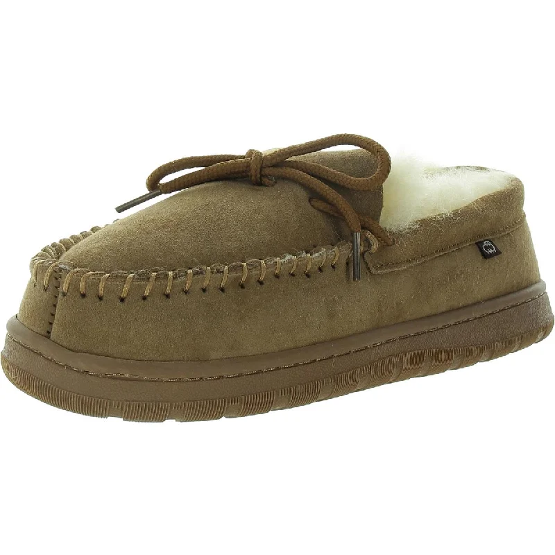 Men's slippers with a rubber sole for outdoor use Doubleface Mens Comfort Insole Suede Moccasin Slippers Men's slippers with a rubber sole for outdoor use Doubleface Mens Comfort Insole Suede Moccasin Slippers