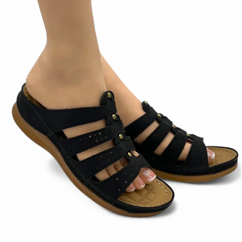 Men's slippers with a rubber sole for outdoor use M091 slipper