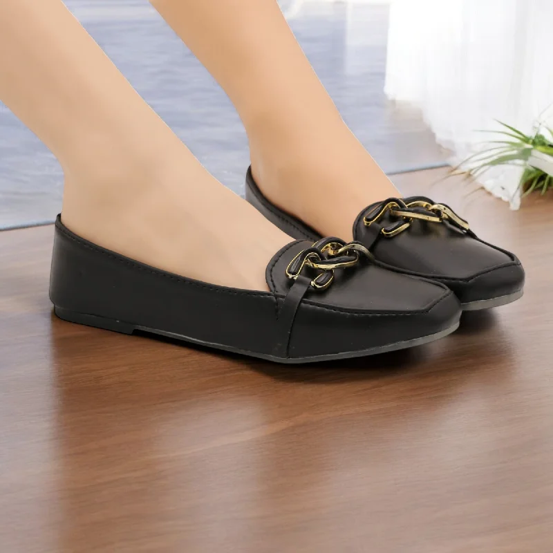 Men's slippers with a shock - absorbing midsole M0585 flat pump